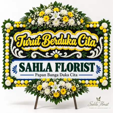 Papan Bunga Duka Manahan