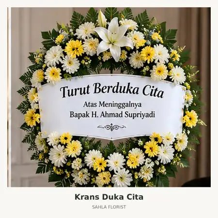 Krans Bunga Duka Manahan